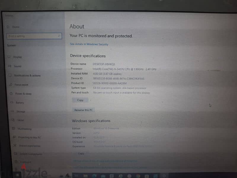 لاب توب hp استعمال سنه حاله ممتازه 0