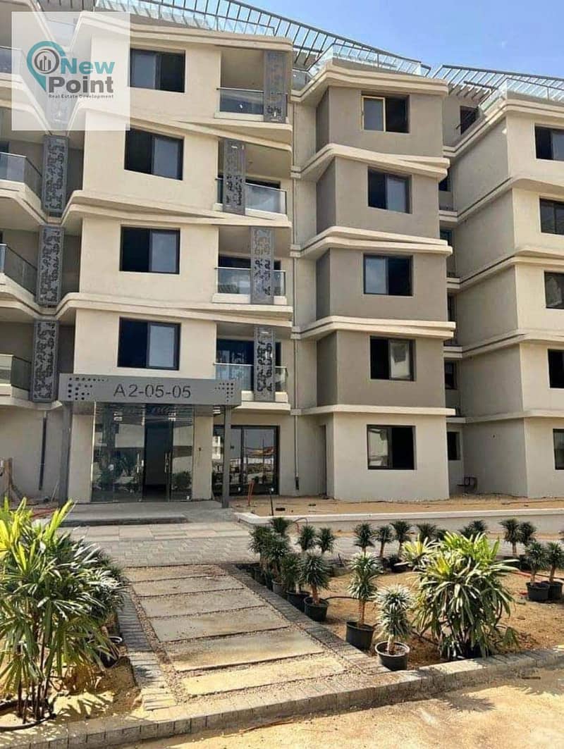 Fully finished apartment with a down payment of 165 thousand and installments over 10 years in Badya Palm Hills Compound 0