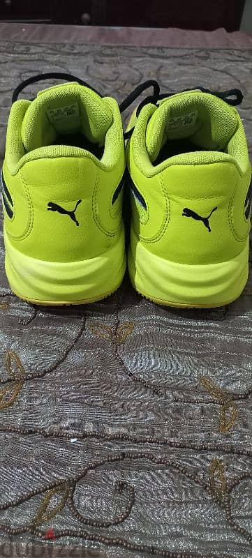 Puma Triple Yellow Glow Volt Black Men Basketball Shoe 1