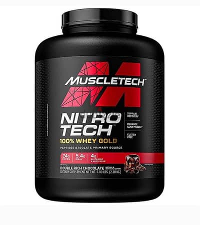 : MuscleTech NitroTech 100% Whey Gold - نكهة الشوكولاتة