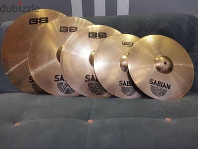 نحاس درامز احمر Cymbals set سابيان Sabian مينل Minel