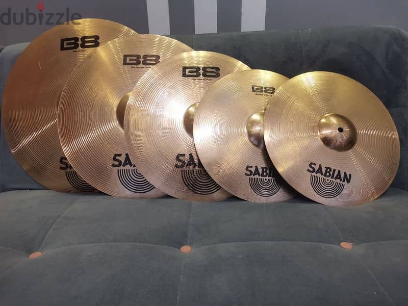 نحاس درامز احمر Cymbals set سابيان Sabian مينل Minel 0