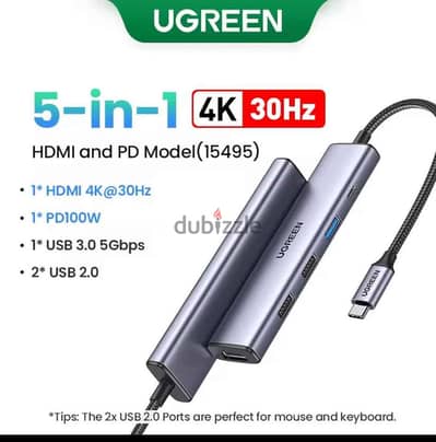 UGREEN USB-C hub 5 in 1 (hdmi)