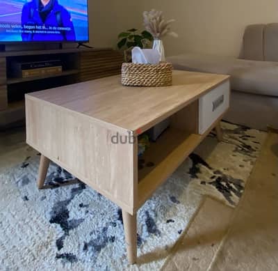 coffee table خشب زان فاخر - تربيزة انتريه