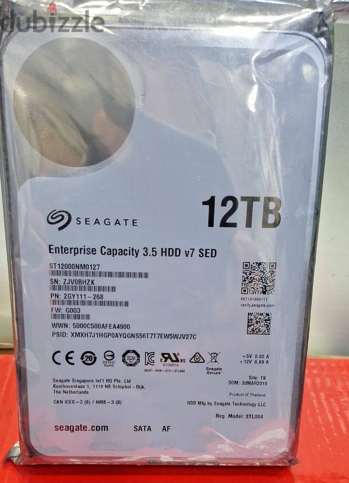 hard disk drive 12TB Seagate Enterprise (يمكن البيع فى القاهرة) 0