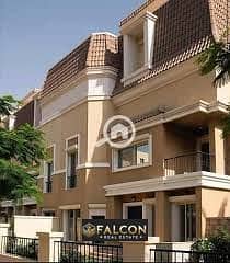 Two-bedroom apartment with garden, 202 m, for sale in the best location in New Cairo, in front of Madinaty, on the Suez Road, in (SARAI CITY)