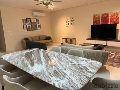 شقة مفروش 2 نوم أول سكن للإيجار موقع متميز في 90 افينيو التجمع الخامس  Apartment rent 90 Avenue