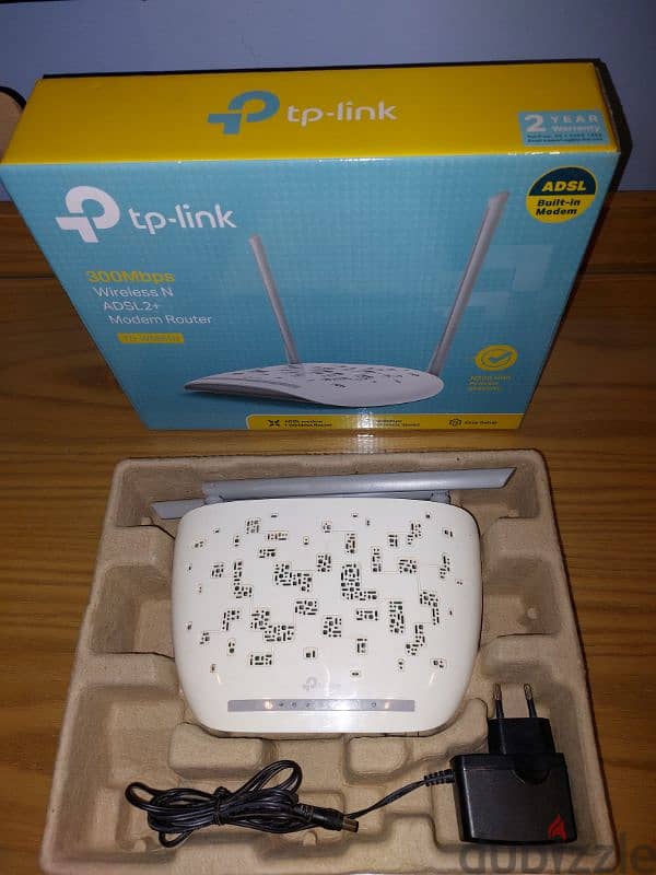 راوتر TP-LINK ADSL واى فاى+٤ مخرج LAN  موديل TD-W8961N 3