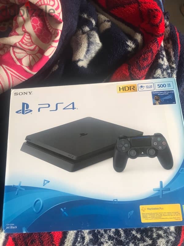 Play station 4 slim 500gb for sale with the box zeroooo 2