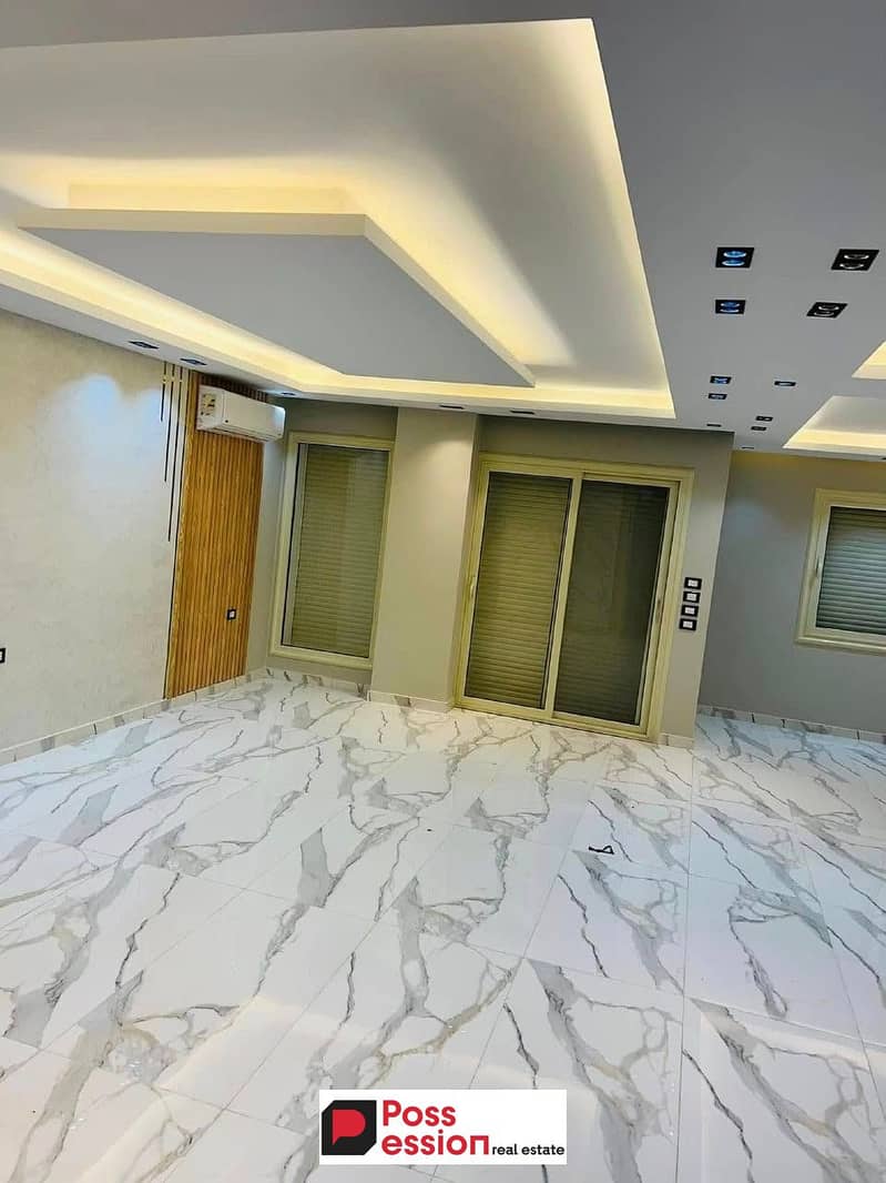 Apartment 152 m, immediate delivery, fully finished, for sale in installments up to 10 years in Al Maqsad Compound in R3, the Administrative Capital 0