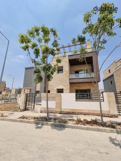 Quattro Villa for sale in ORIGAMI  Taj City  First Settlement, on Suez Road