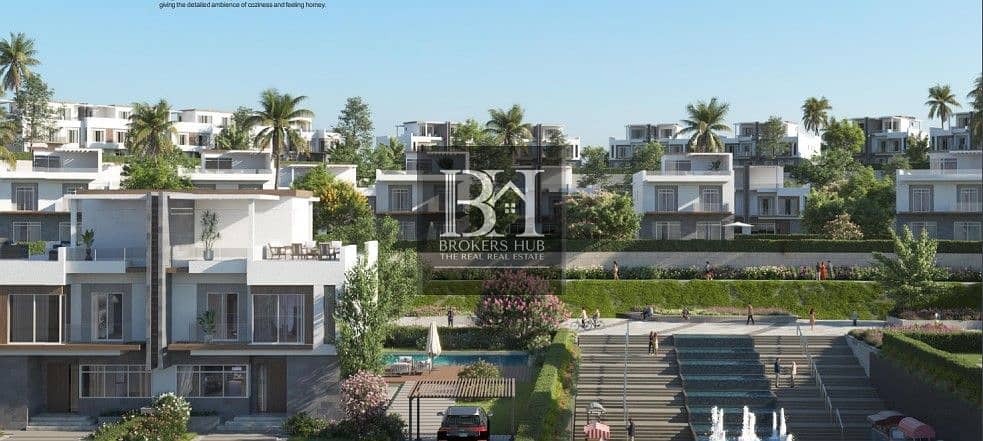 Modern townhouse in installments in front of Beverly Hills in a prime location in Sheikh Zayed 0