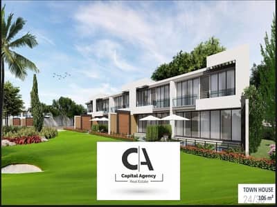 Apartment for sale, ground floor with a garden, directly overlooking the golf course, with a 5% down payment in New Mostakbal City Compound | 30% cash