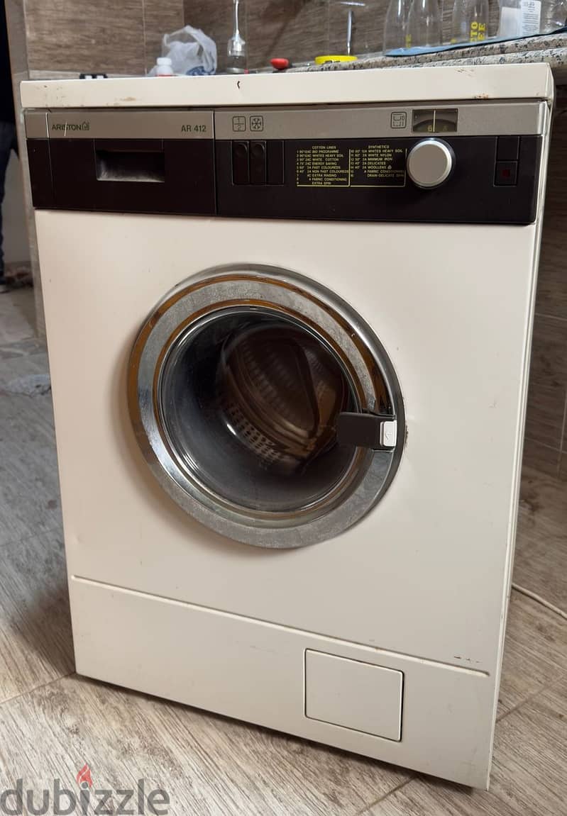 غسالة اريستون فول اوتوماتيك-Ariston AR 412 Full Automatic Washer Italy 2