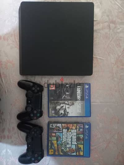 Playstation 4 Slim 500GB with 2 Games and 2 Controllers