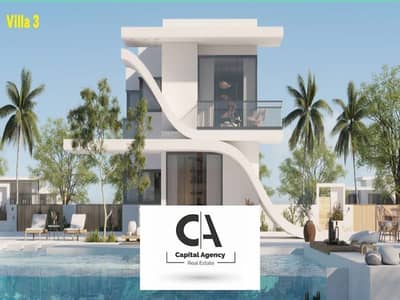 Ground floor chalet with garden in Salt Ras El Hekma, fully finished, 5% down payment | Direct lagoon view with 20% cash discount with Tatweer Misr *