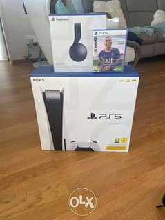 Ps5 disc with fifa 22 and pulse 3d headset 0