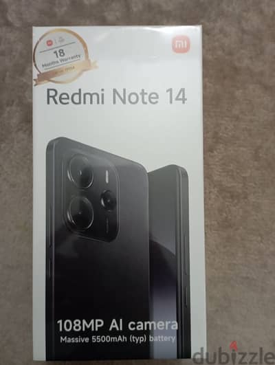 Redmi 14 جديد بالعلبة والتغليف استلام فوري بدون انتظار