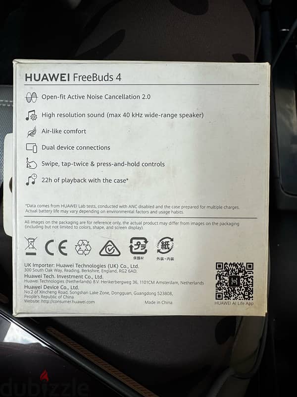 Huawei freebuds 4 حالة ممتازة 5