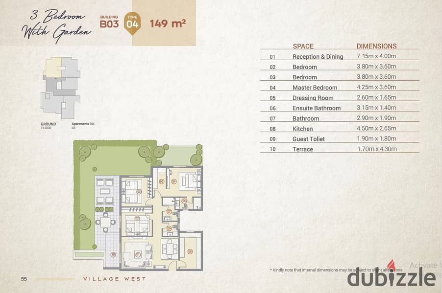 Apartment Resale 149m With Garden 52m The Lowest Price Village West Delivery 2026 0