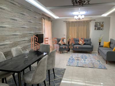 119 sqm furnished apartment for rent in Rehab 1 with ultra super deluxe finishing + ultra modern furniture and garden view near Gateway Mall