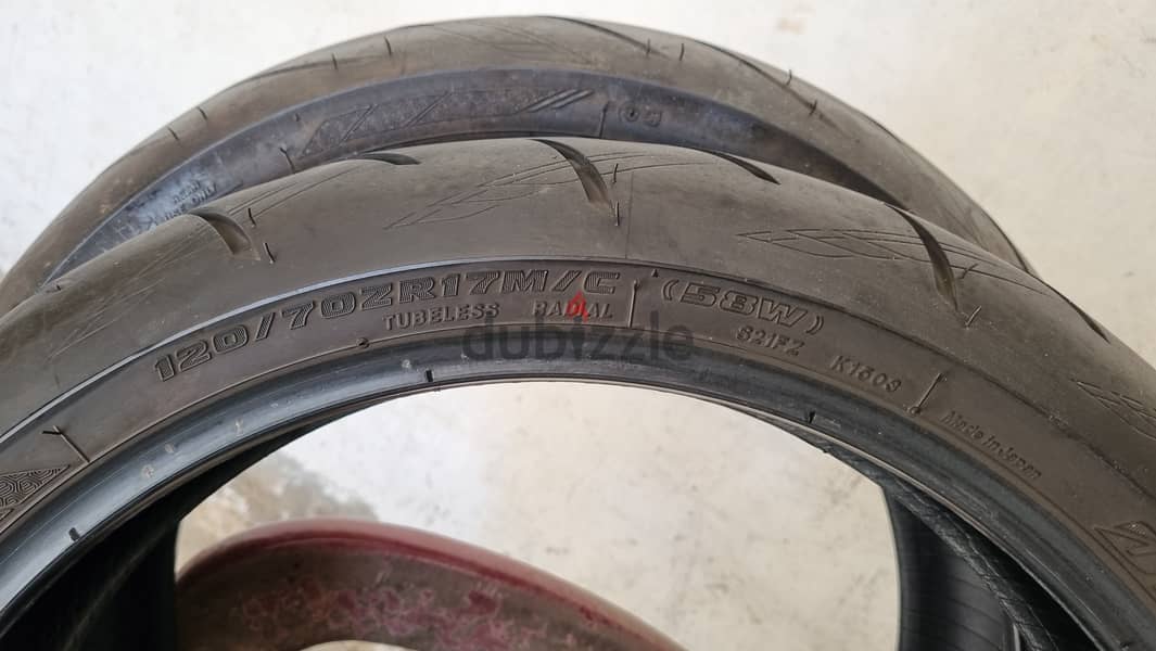 Motorcycle tires bridgestone s21 0