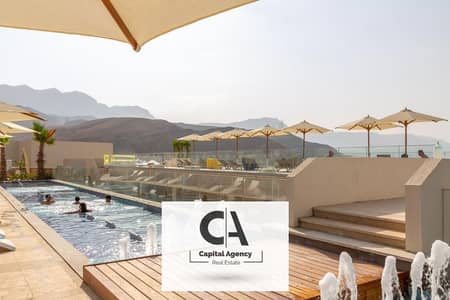 With only 5% down payment a fully finished chalet with installments up to 10 years in Ain Sokhna in the Il Monte Galala Compound with Tatweer Misr