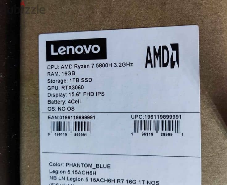 Lenovo legion 5 RTX 3060 1