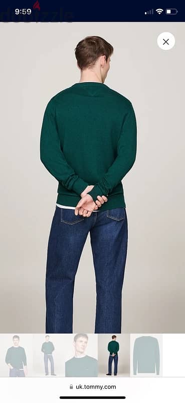 Tommy Helfiger Crew Neck Jumper with Cashmere 3