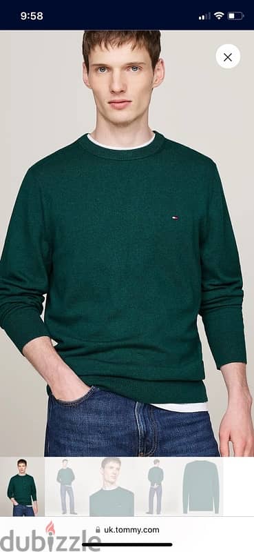 Tommy Helfiger Crew Neck Jumper with Cashmere 1