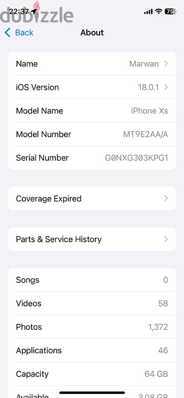 Iphone XS 64GB 1