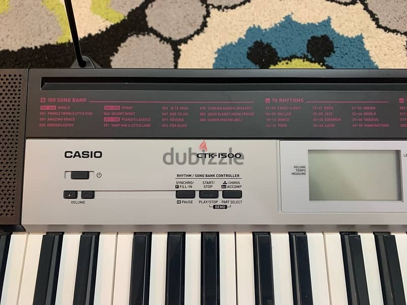 Casio CTK-1500 Digital Piano Keyboard 61 Keys 6