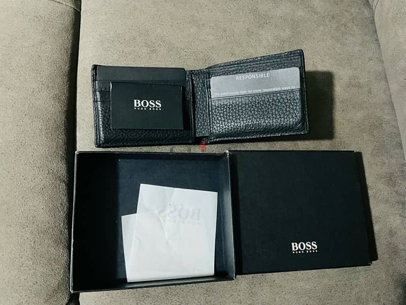 HUGO BOSS-Wallet with flap Classic Grained Black 2