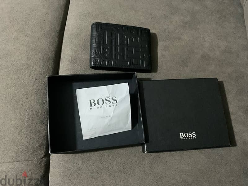 HUGO BOSS-Wallet with flap Classic Grained Black 4