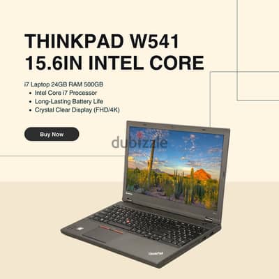 Lenovo ThinkPad W541 15.6 in Intel Core i7 Laptop 24GB RAM 500GB