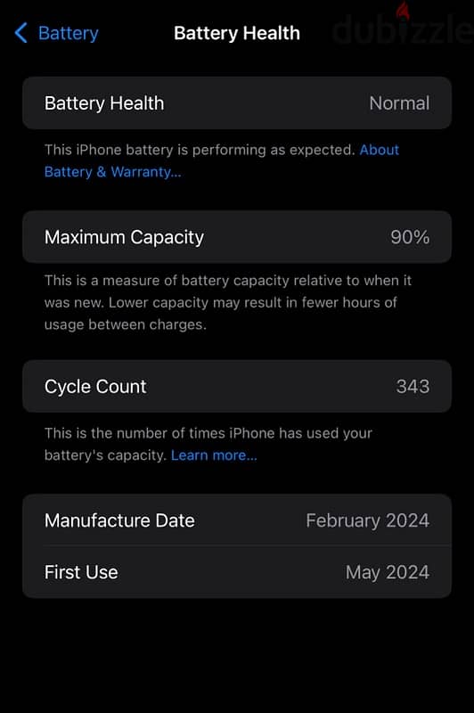 Iphone 15 pro max 90% Battery 1