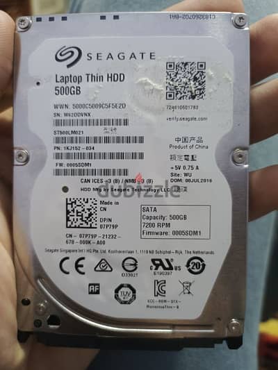 هارد seagate لاب توب 500