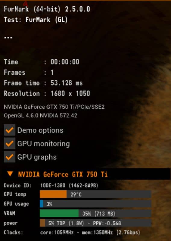 GTX 750 ti 2g ddr5 msi 3