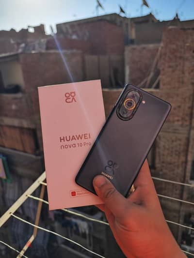 Hauwei Nova 10 Pro 256/8 بكل مشتملاته مفيش خربوش معفي من الضرائب تماما