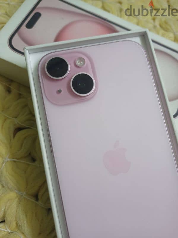 iphone 15 rose 128gb with box 2