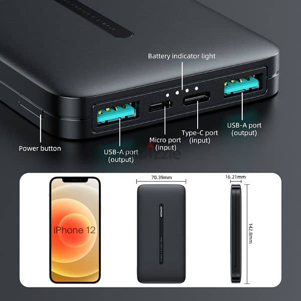 شحن لجميع المحافظات  power bank joyroom 10000 mAh 2