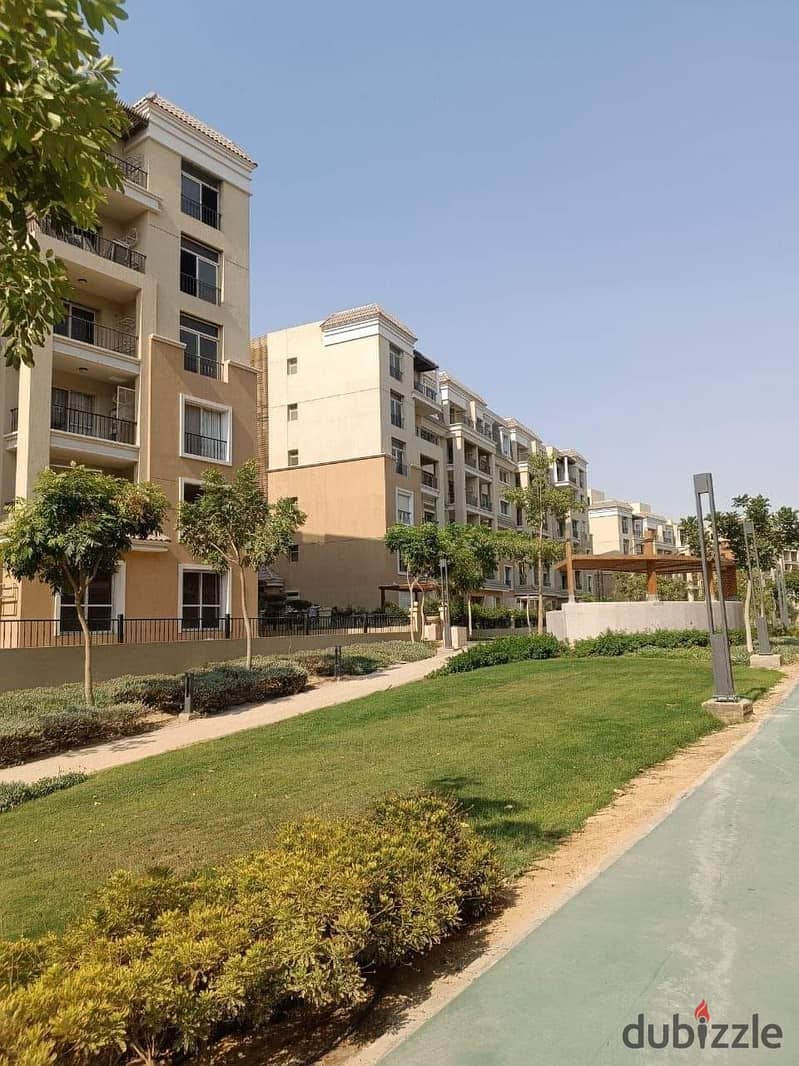 3 bedroom apartment + garden 185 m for sale in the heart of New Cairo in front of Madinaty with installments over 12 years 0