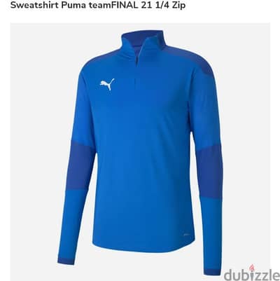 puma sweatshirt team final 21,1/4 zipper