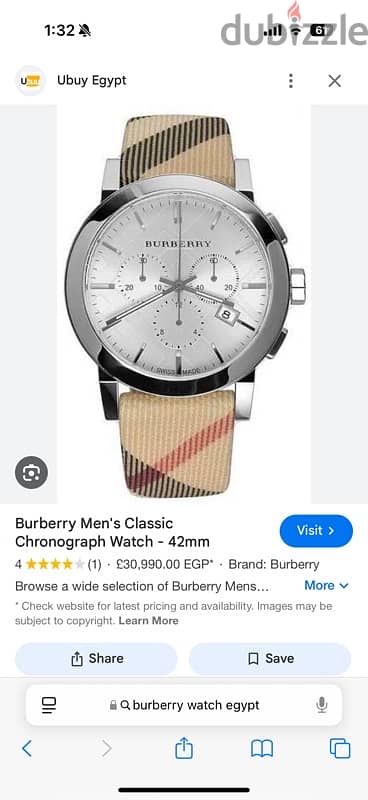 Used Burberry Watch