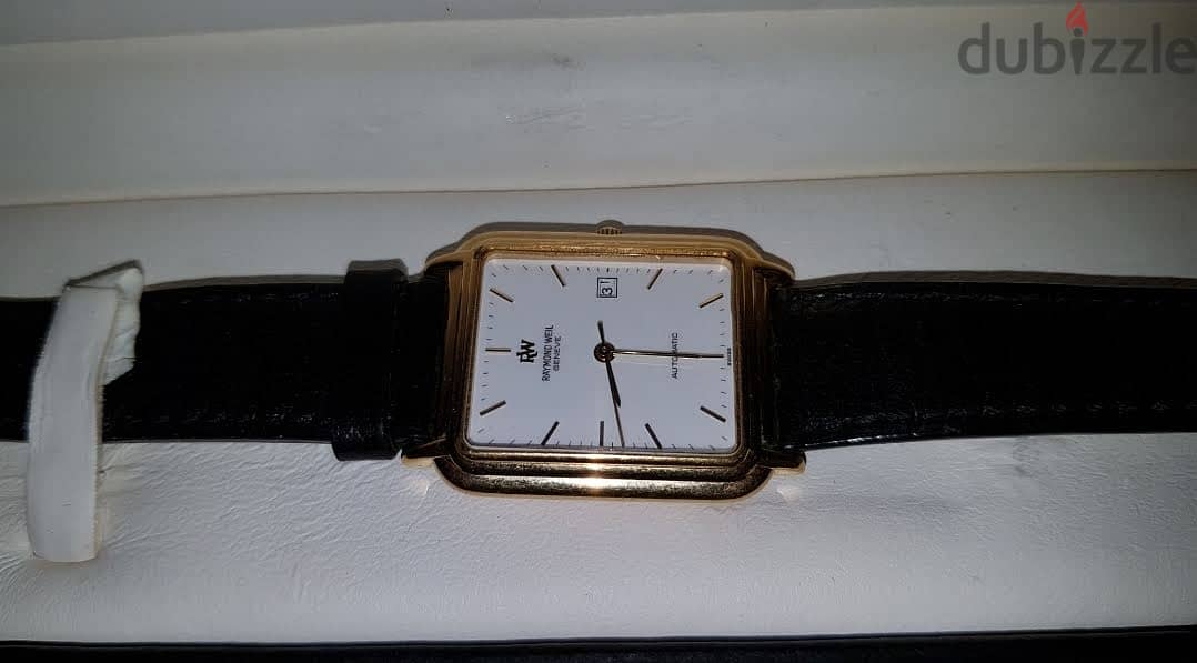 Raymond Weil Geneve 18K Gold-Plated Tank Watch – Vintage 1990s 3