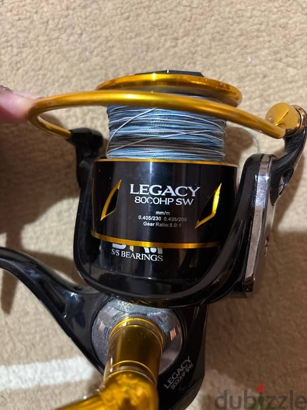 Ryobi Legacy 8000HP SW Reels مكن صيد 1