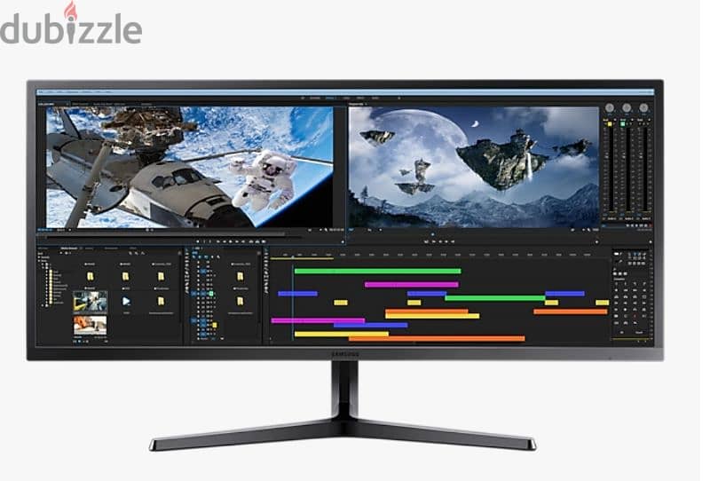 Samsung 34" Ultra WQHD Monitor with 21:9 Wide Screen 0