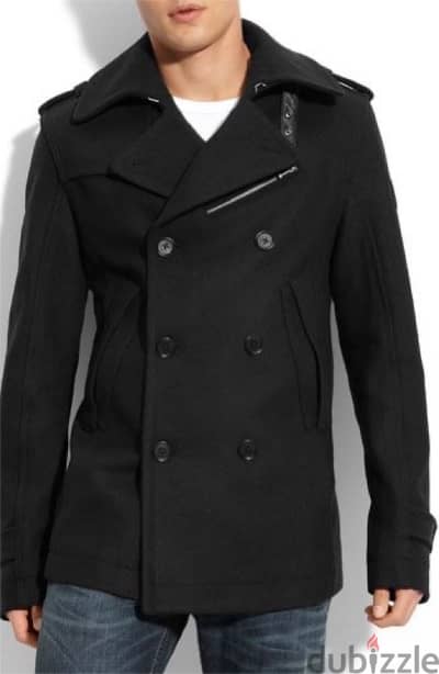 Diesel pea coat for men size medium in good condition عرض الصدر ٥٤