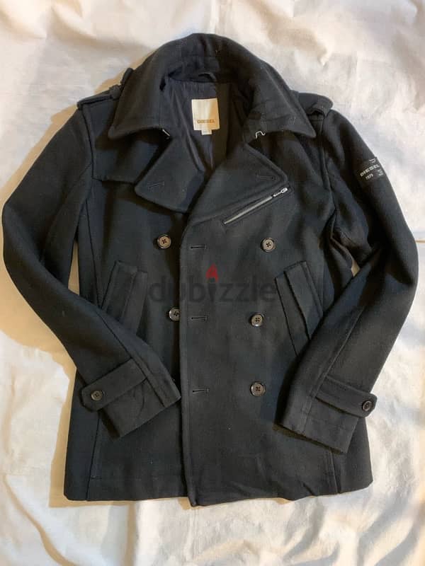 Diesel pea coat for men size medium in good condition عرض الصدر ٥٤ 7