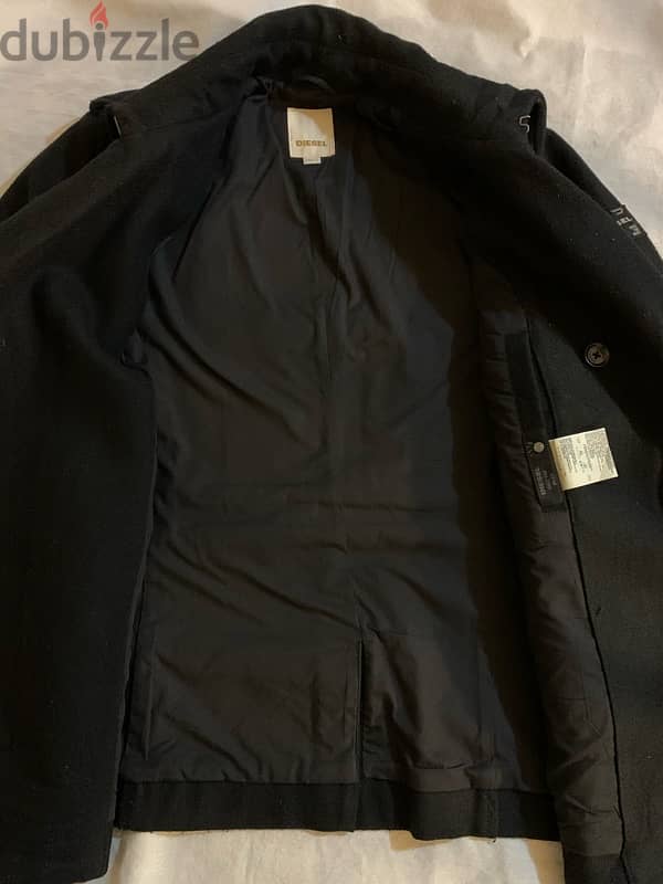 Diesel pea coat for men size medium in good condition عرض الصدر ٥٤ 8